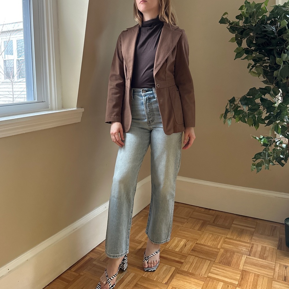 Vintage Tailored Brown Blazer